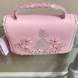 Loungefly Disney Princess Belle Silhouette Floral Crossbody